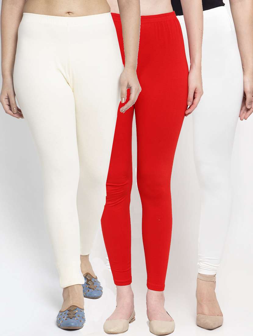 pack of 3 solid leggings