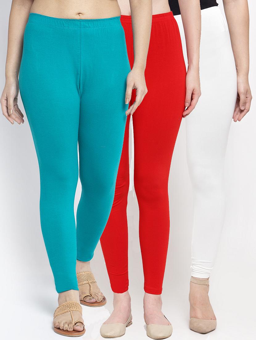pack of 3 solid leggings - 19776442 - Zoom Image - 0
