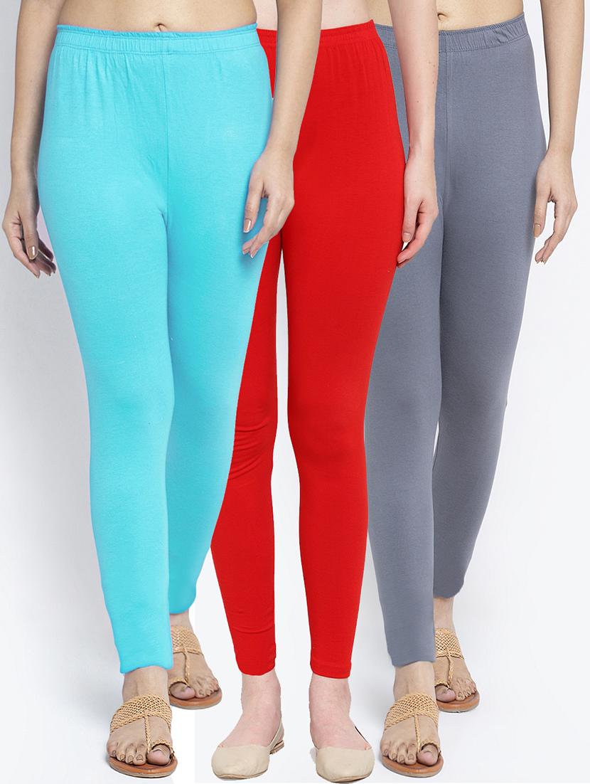 pack of 3 solid leggings - 19776467 - Zoom Image - 0