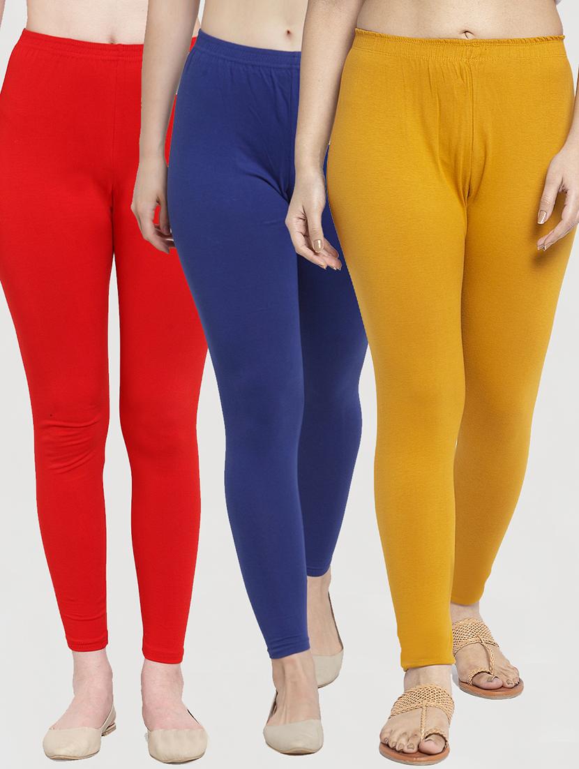 pack of 3 solid leggings - 19776513 -  Zoom Image - 0