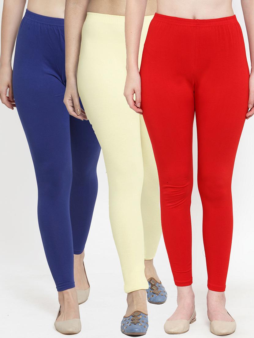pack of 3 solid leggings - 19776525 - Zoom Image - 0