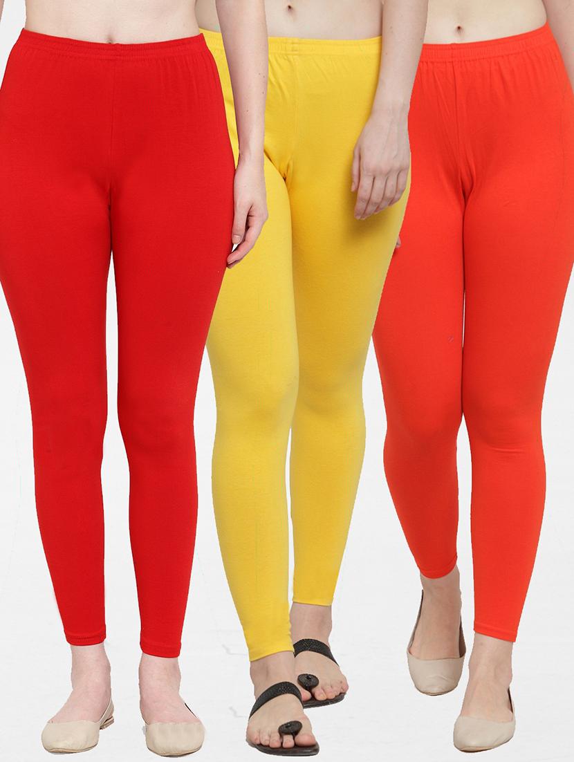 pack of 3 solid leggings - 19776543 -  Zoom Image - 0