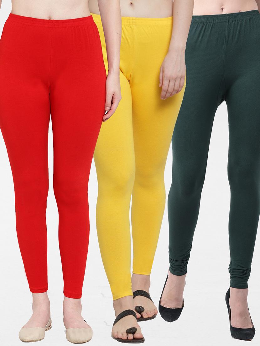 pack of 3 solid leggings - 19776553 - Zoom Image - 0