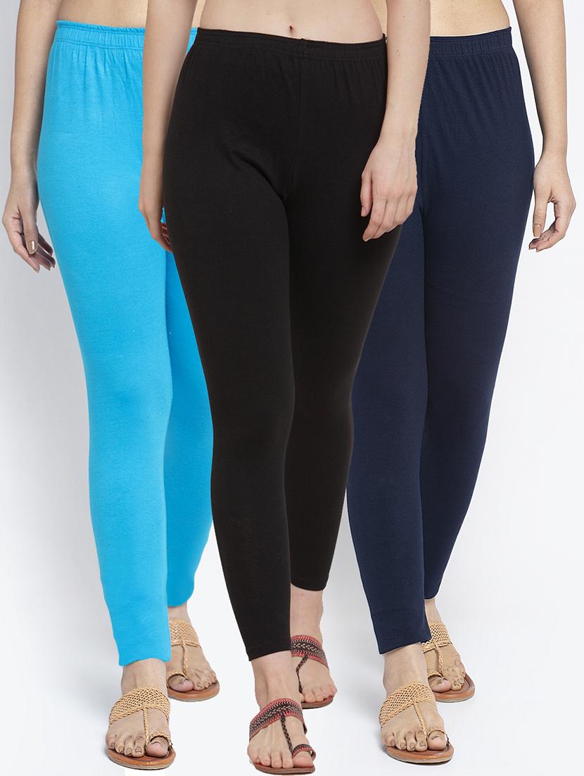 pack of 3 solid leggings - 19776564 - Zoom Image - 0