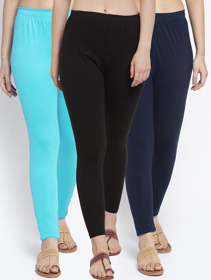pack of 3 solid leggings - 19776566 - Zoom Image - 0