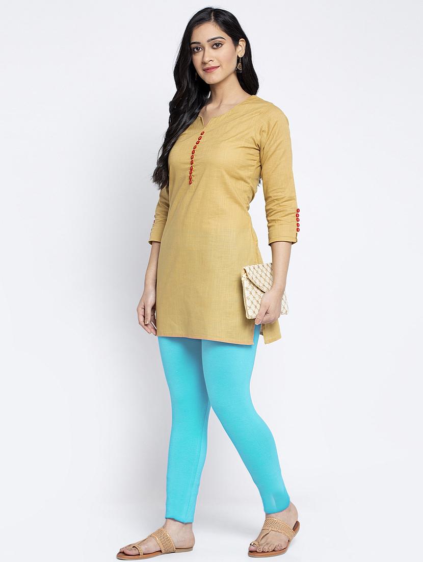 pack of 3 solid ankle length leggings - 19776605 - Standard Image - 5