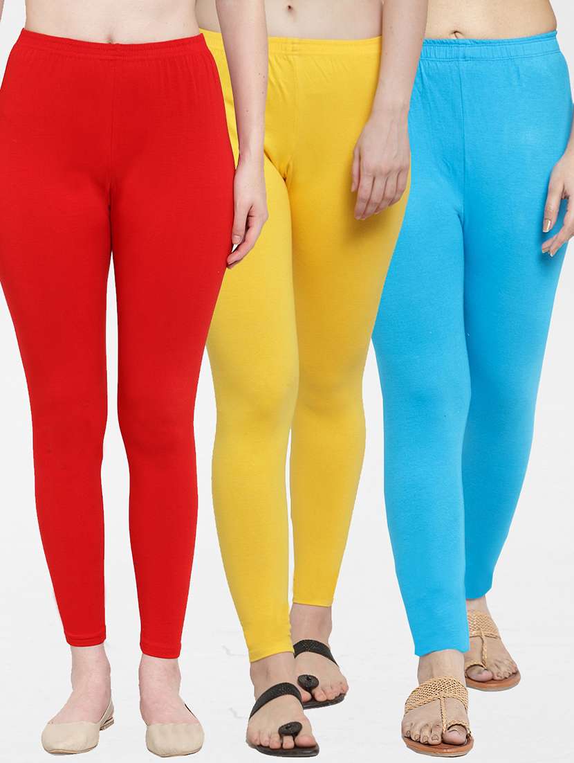 pack of 3 solid leggings