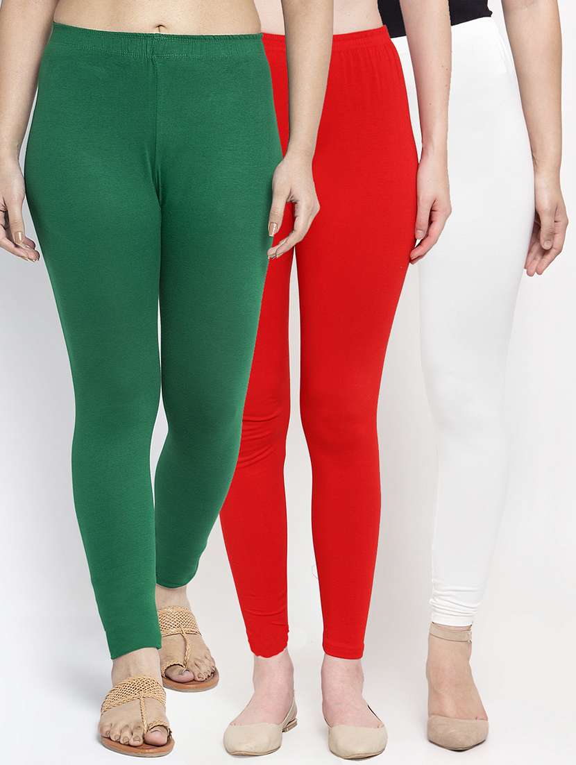 pack of 3 solid leggings