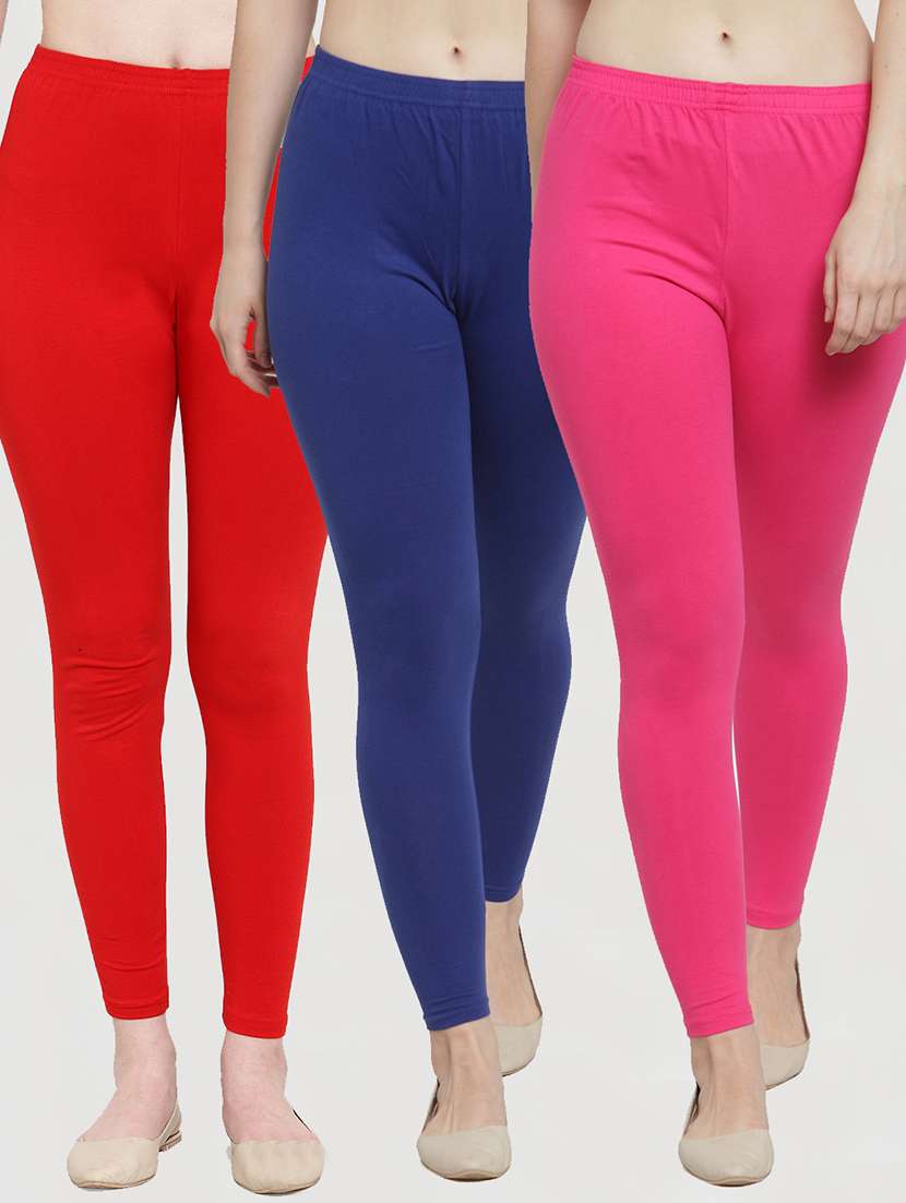 pack of 3 solid leggings