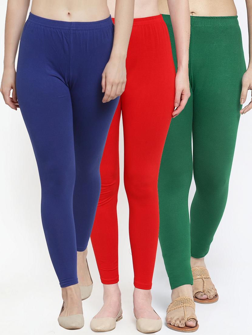 pack of 3 solid leggings - 19776700 - Zoom Image - 0
