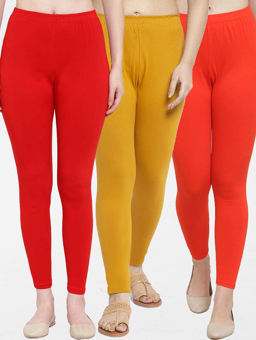 pack of 3 solid leggings