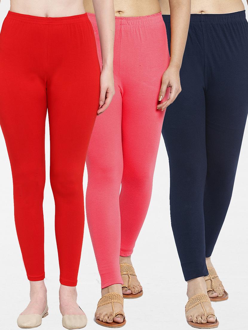pack of 3 solid leggings - 19777014 -  Zoom Image - 0