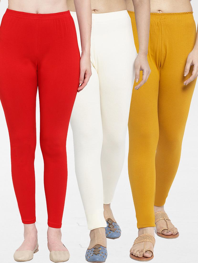 pack of 3 solid leggings - 19777031 - Zoom Image - 0
