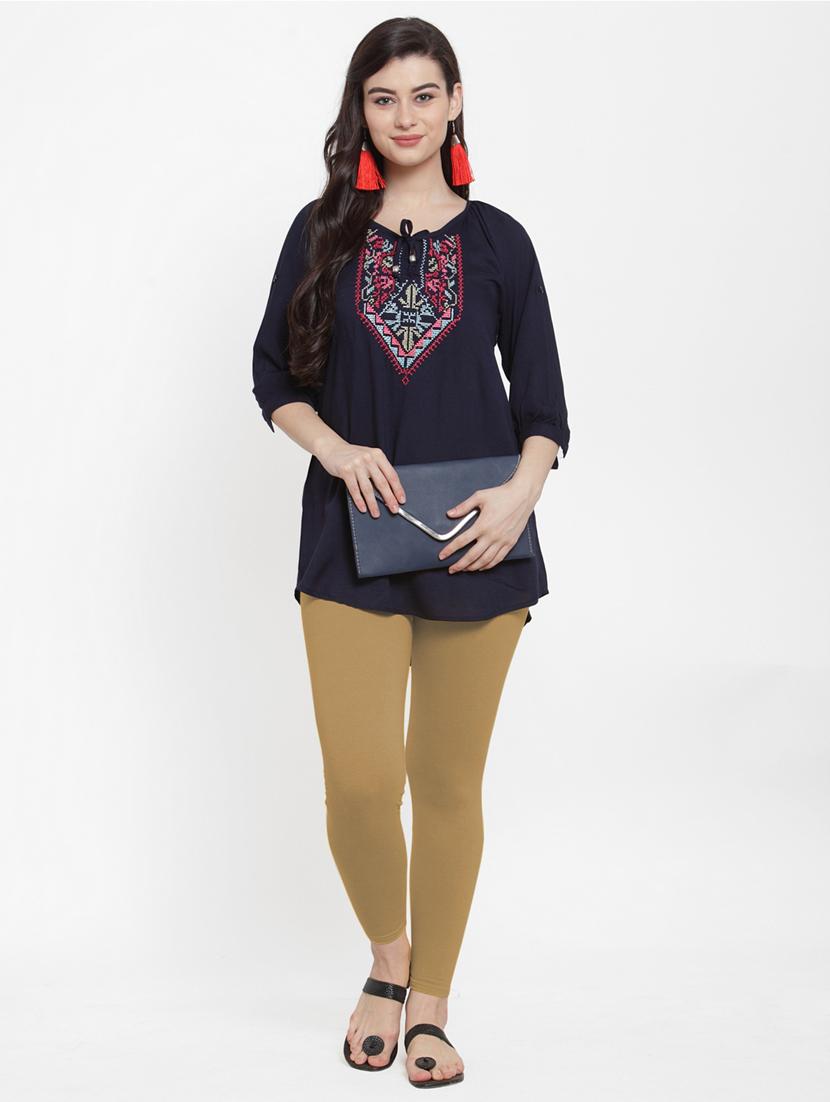 pack of 3 solid ankle length leggings - 19777097 - Standard Image - 5