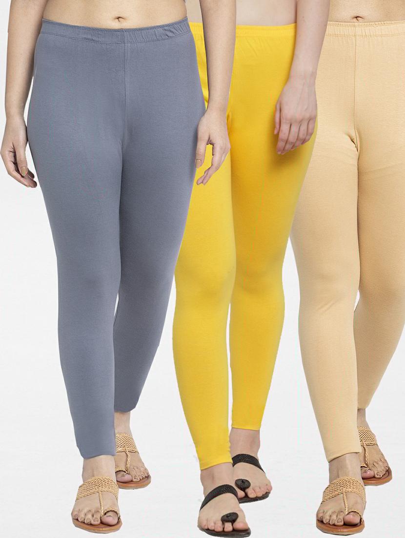pack of 3 solid leggings - 19777102 - Zoom Image - 0