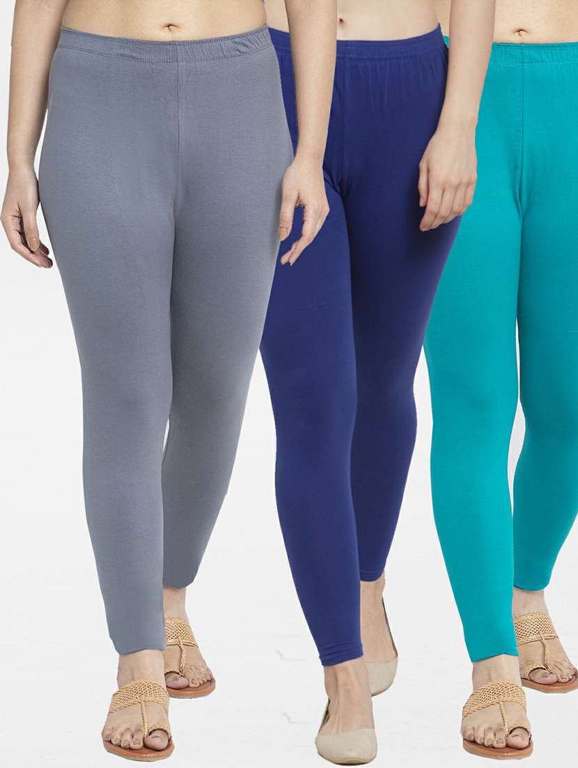 pack of 3 solid leggings - 19777257 - Zoom Image - 0