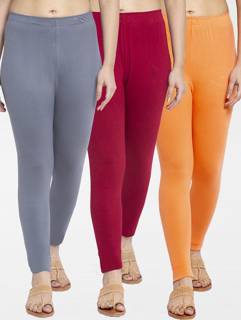 pack of 3 solid leggings - 19777264 - Zoom Image - 0