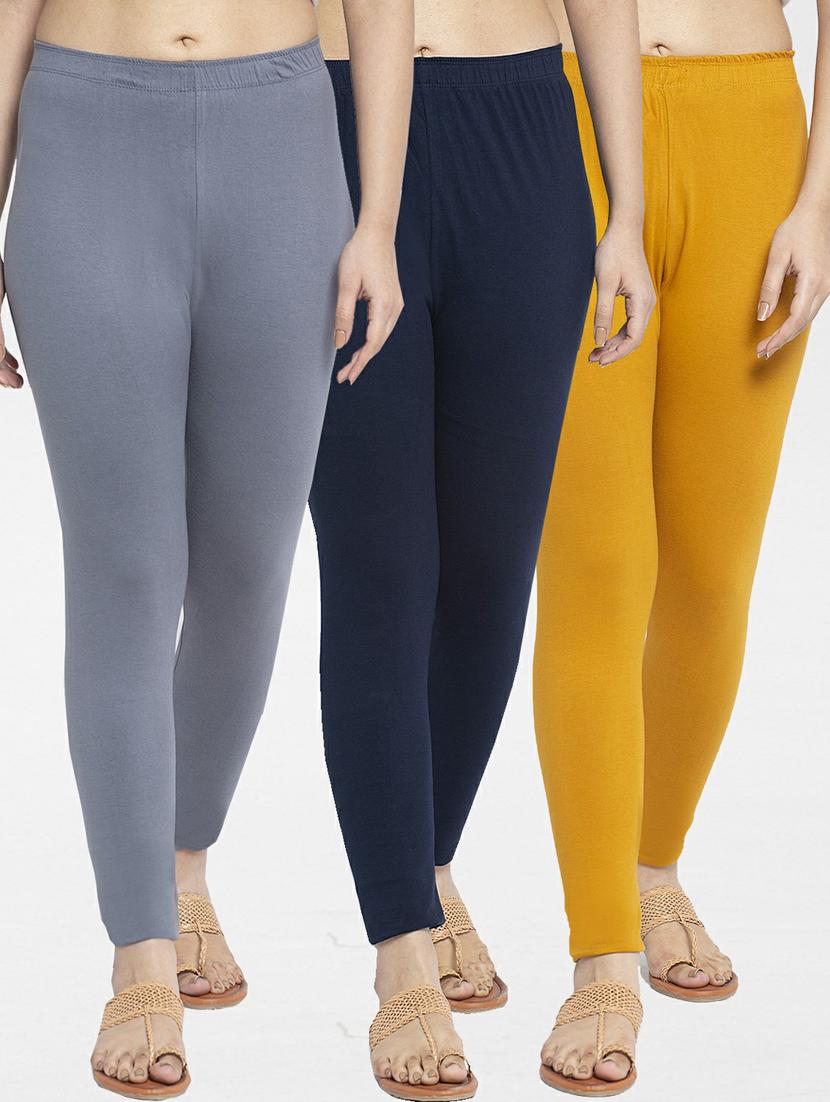 pack of 3 solid leggings - 19777323 - Zoom Image - 0