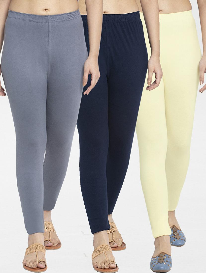 pack of 3 solid leggings - 19777327 - Zoom Image - 0