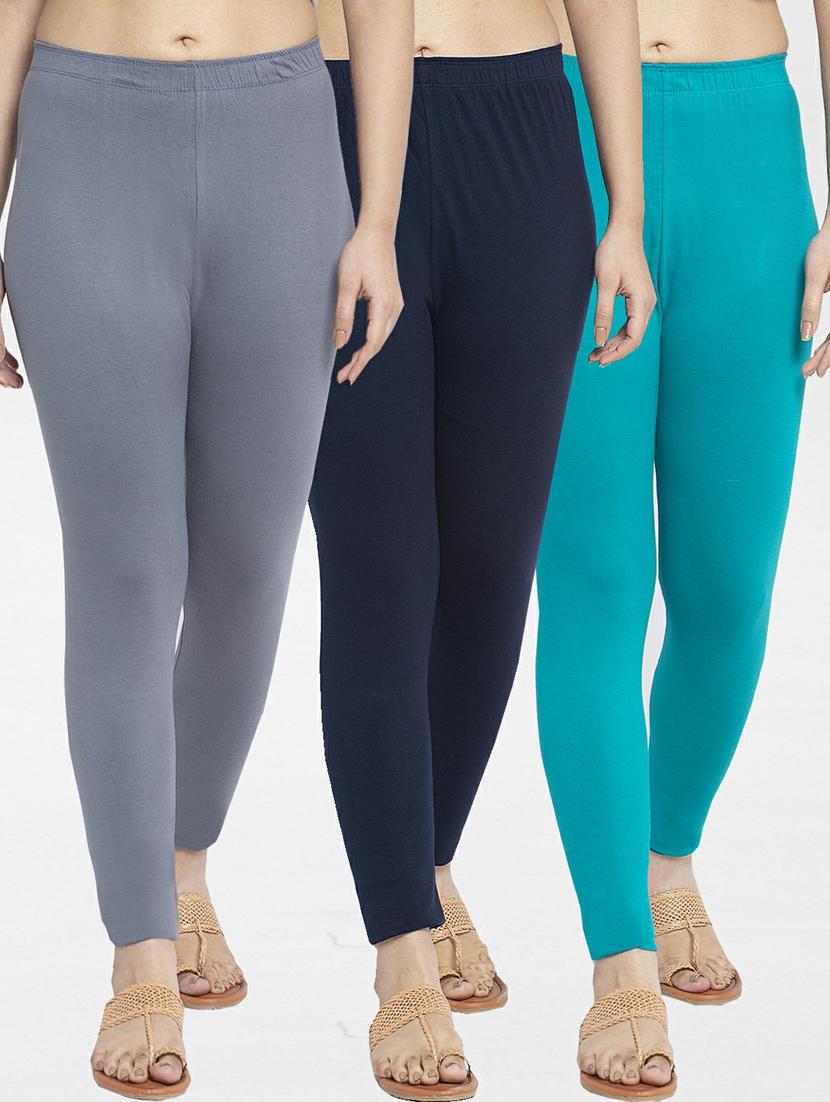 pack of 3 solid leggings - 19777330 - Zoom Image - 0