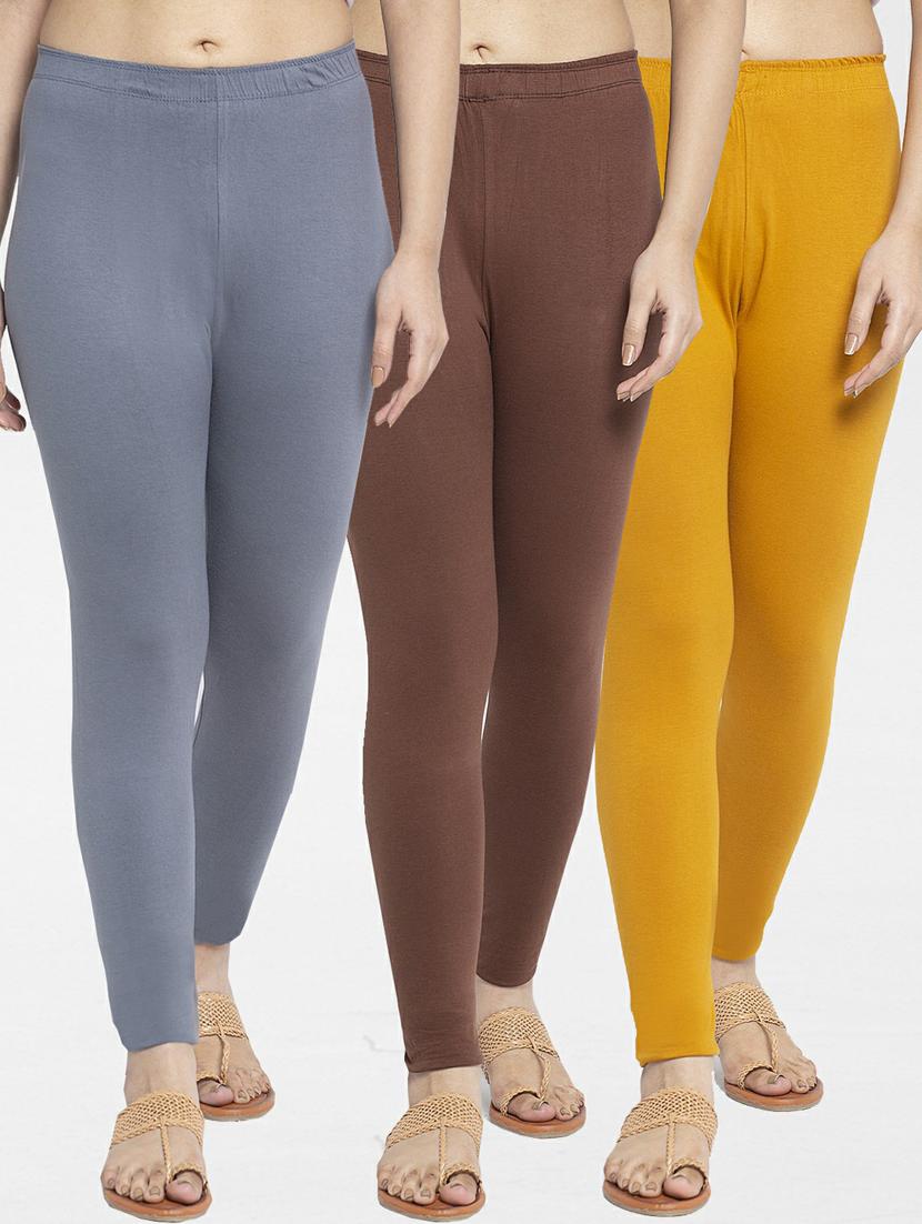 pack of 3 solid leggings - 19777339 -  Zoom Image - 0