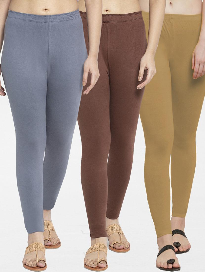 pack of 3 solid leggings - 19777340 - Zoom Image - 0