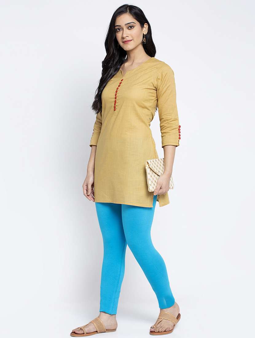 pack of 3 solid ankle length leggings - 19777345 -  Standard Image - 5