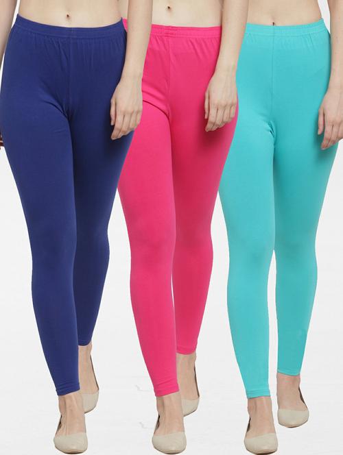 pack of 3 solid leggings - 19777476 -  Standard Image - 0