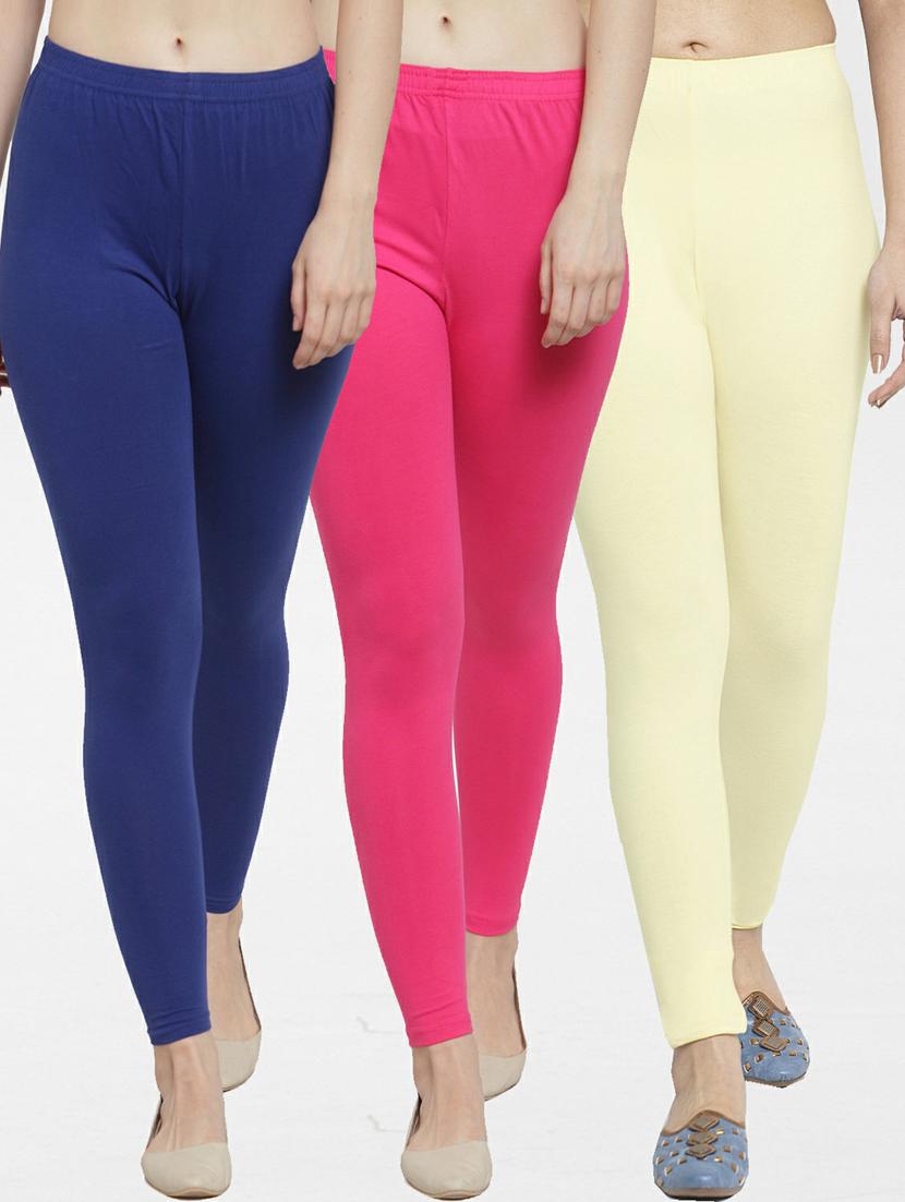pack of 3 solid leggings - 19777477 - Zoom Image - 0
