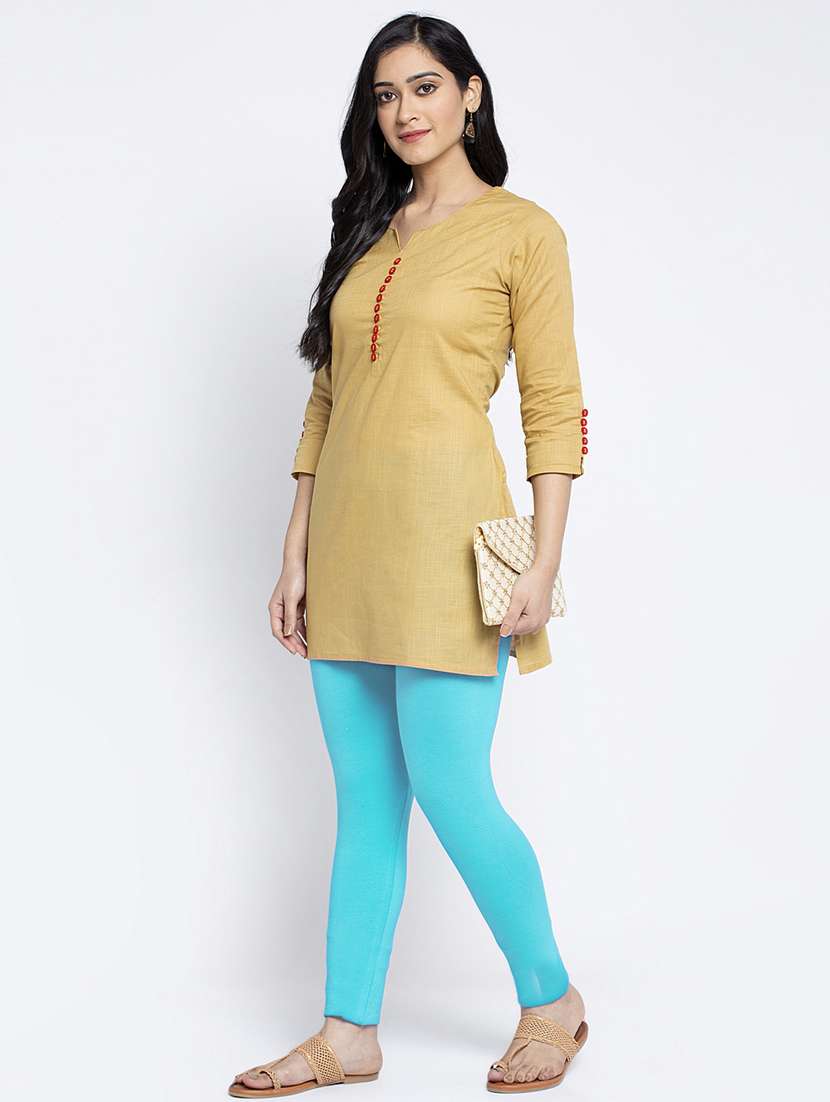 pack of 3 solid ankle length leggings - 19777558 -  Standard Image - 5