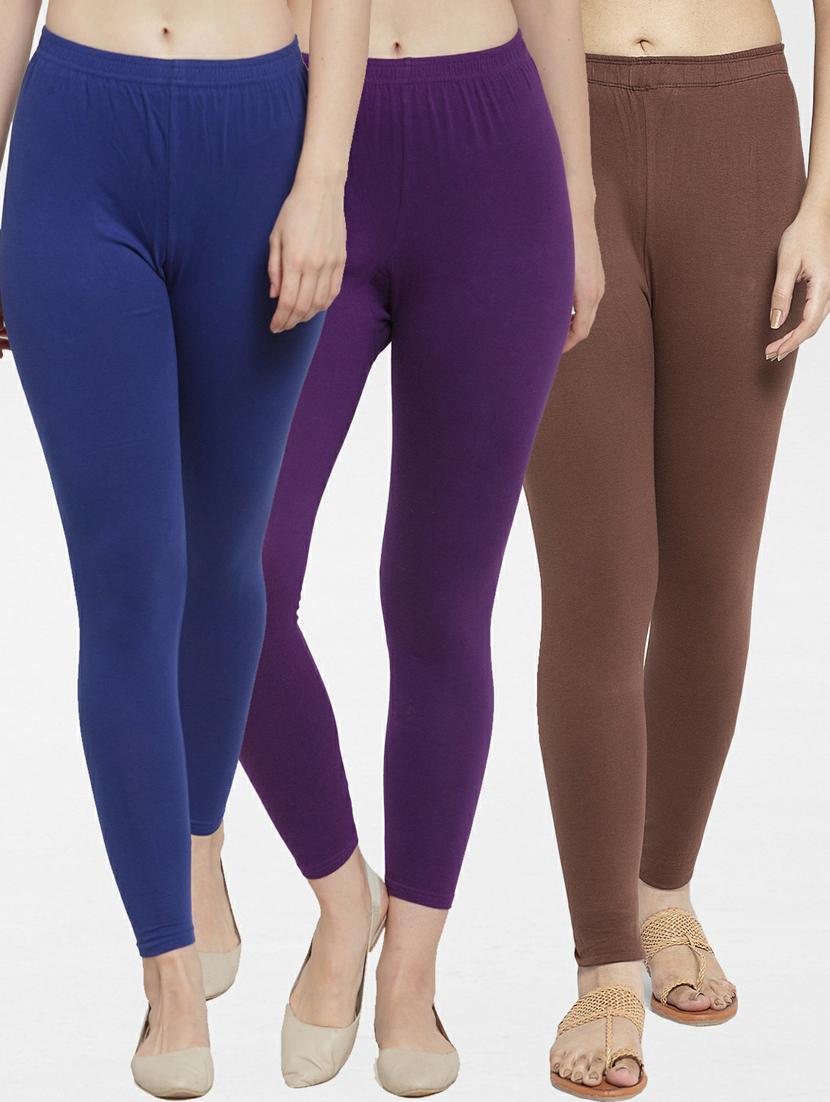 pack of 3 solid leggings - 19777629 - Zoom Image - 0