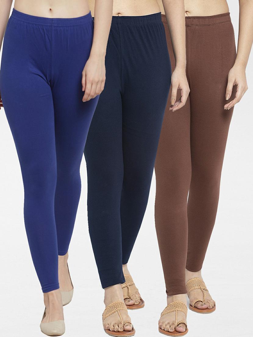 pack of 3 solid leggings - 19777646 - Zoom Image - 0