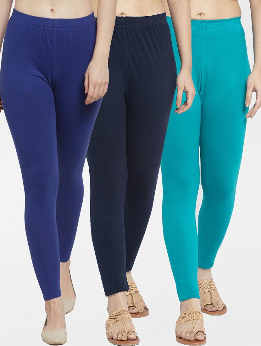 pack of 3 solid leggings - 19777658 - Zoom Image - 0
