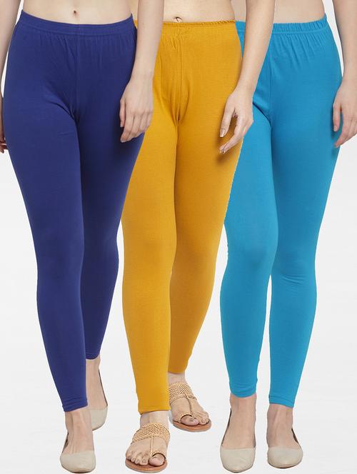 pack of 3 solid leggings - 19777680 - Standard Image - 0