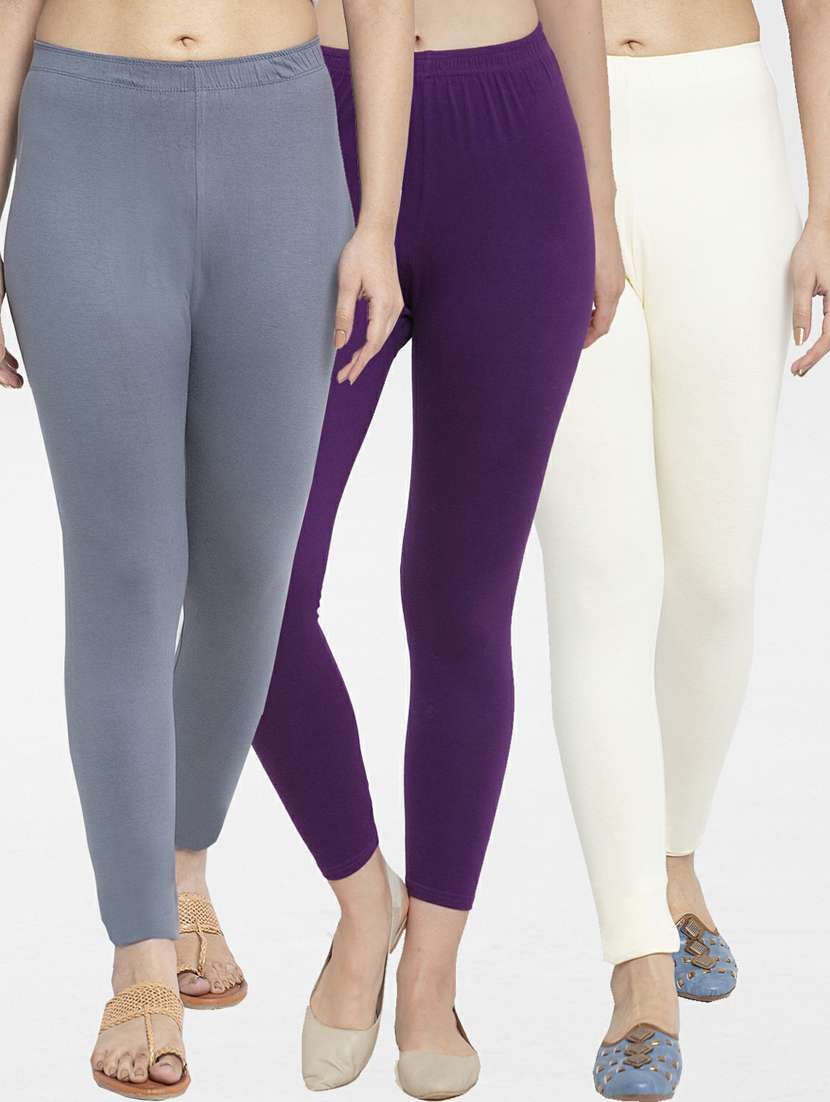 pack of 3 solid leggings