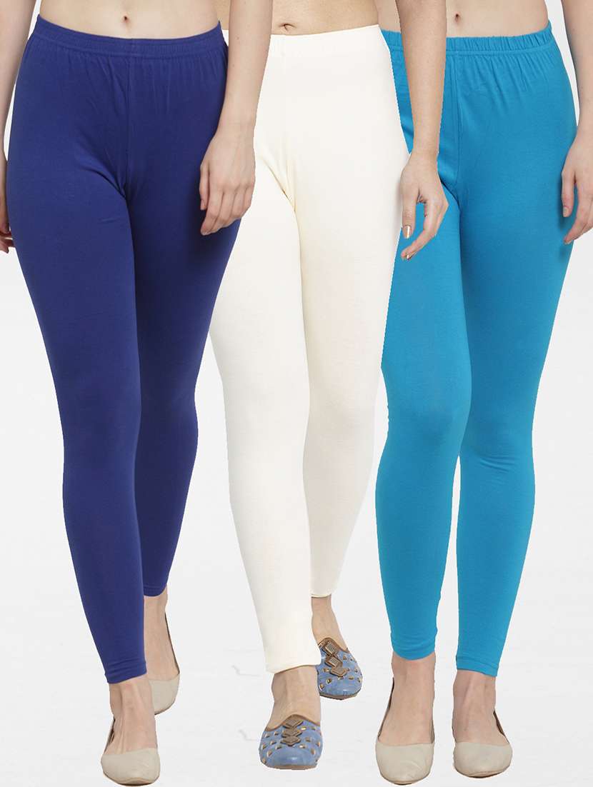 pack of 3 solid leggings - 19777690 - Zoom Image - 0