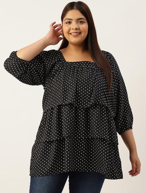 women's ruffle square neck top - 19777759 - Standard Image - 0