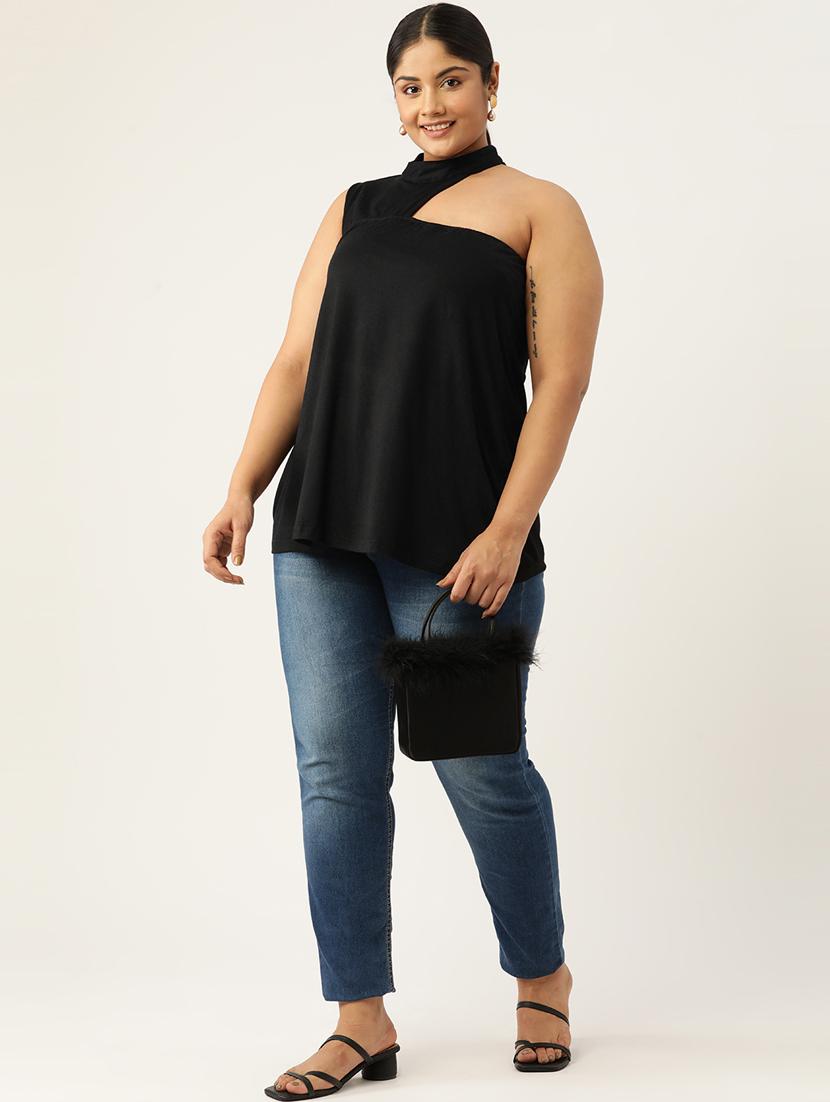 women's a line single shoulder top - 19777872 - Standard Image - 3
