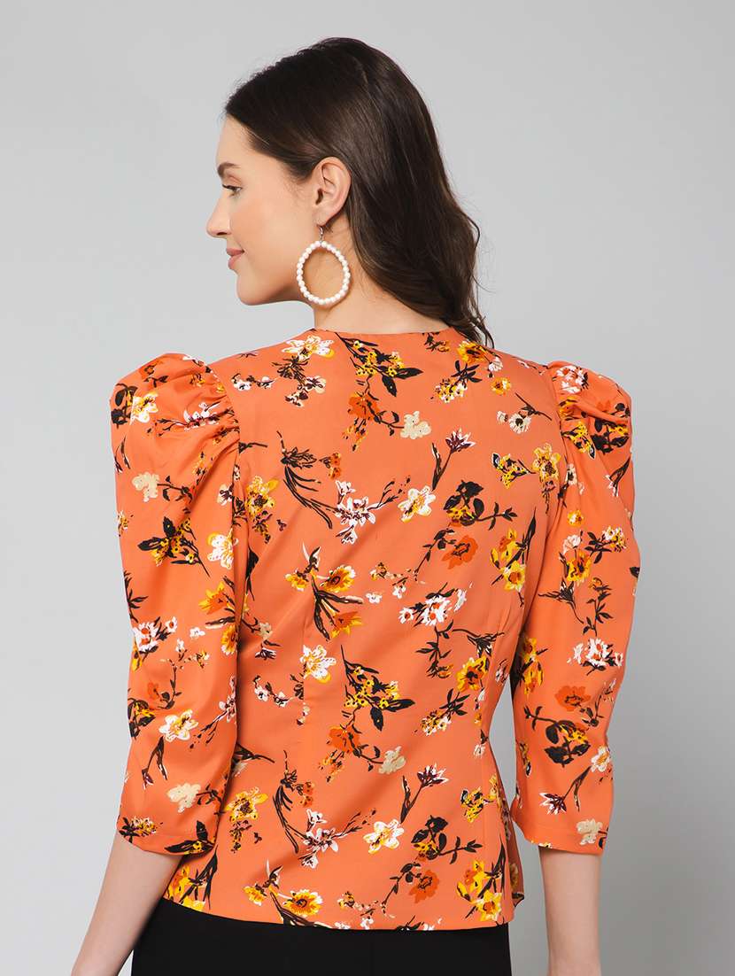 orange printed shrugs - 19777884 -  Standard Image - 3