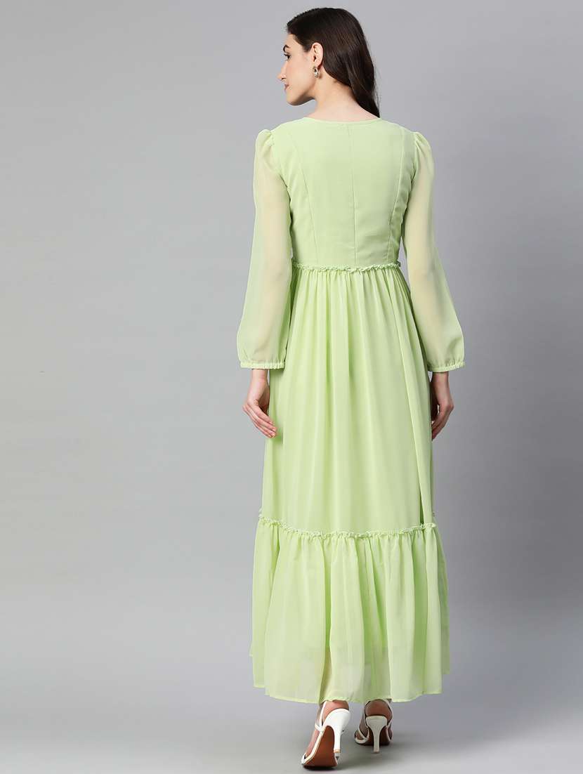 women's tiered dress solid dress - 19777994 - Standard Image - 3