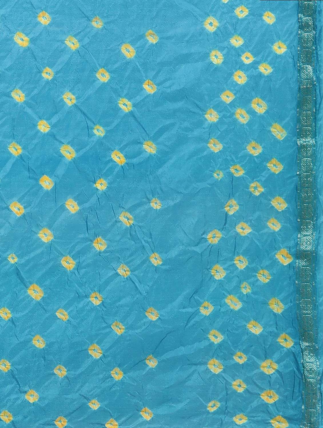 women's bandhani blue colored saree - 19779018 - Standard Image - 5
