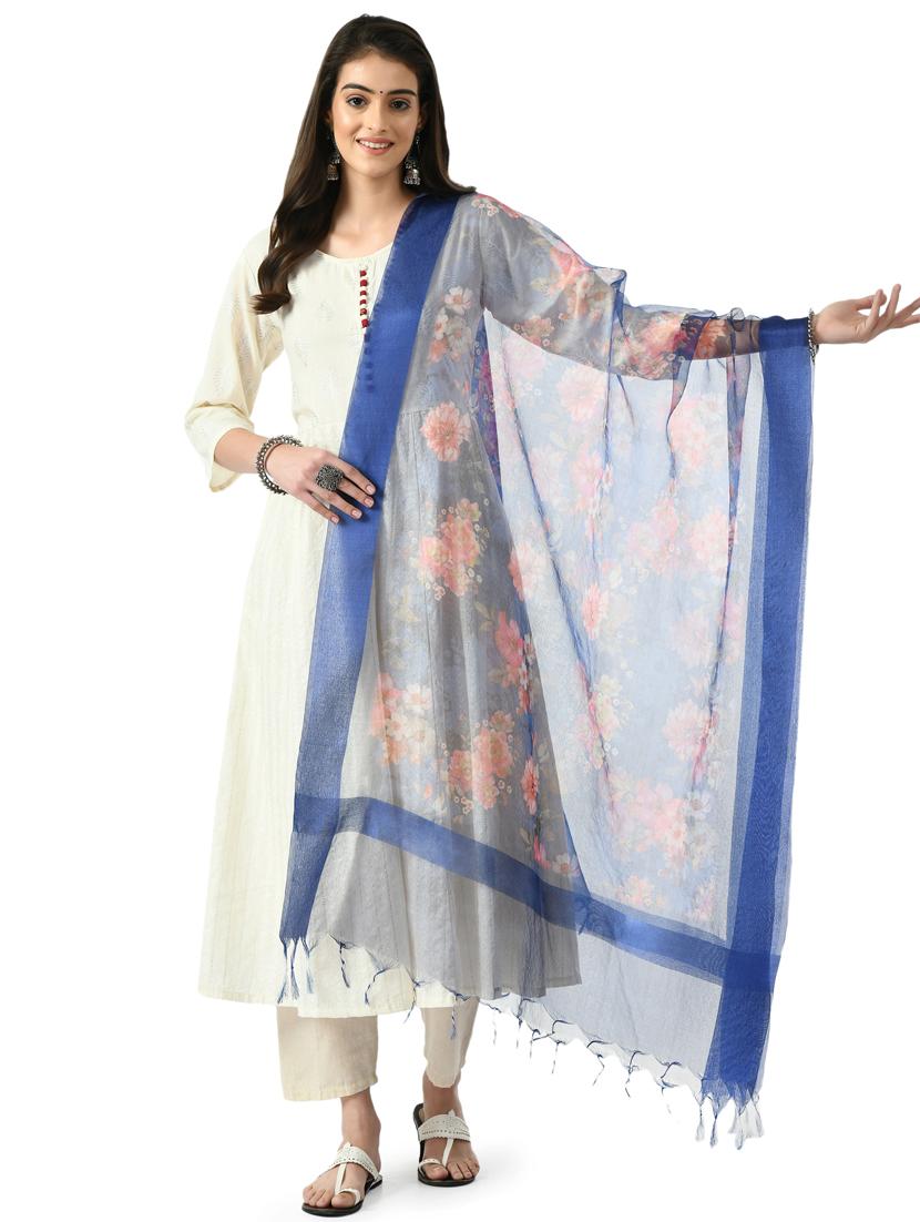 floral printed dupatta - 19779129 -  Zoom Image - 0
