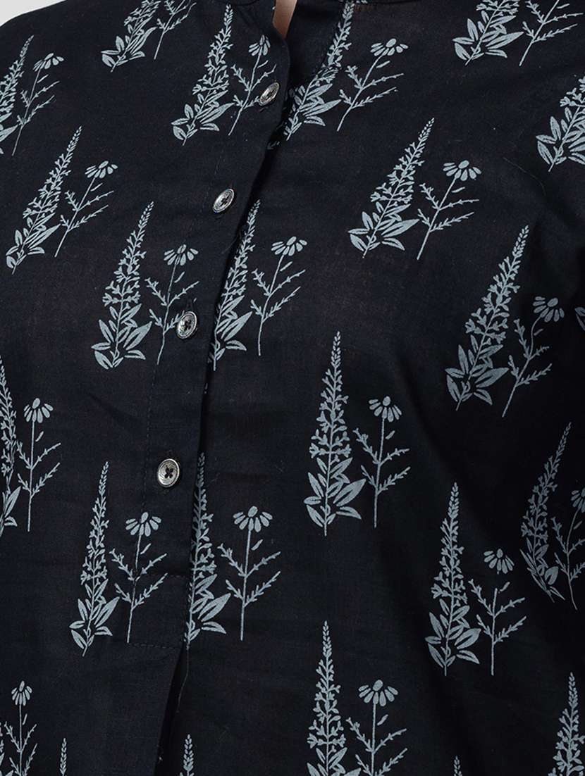 printed cotton regular tunic - 19779173 -  Standard Image - 3