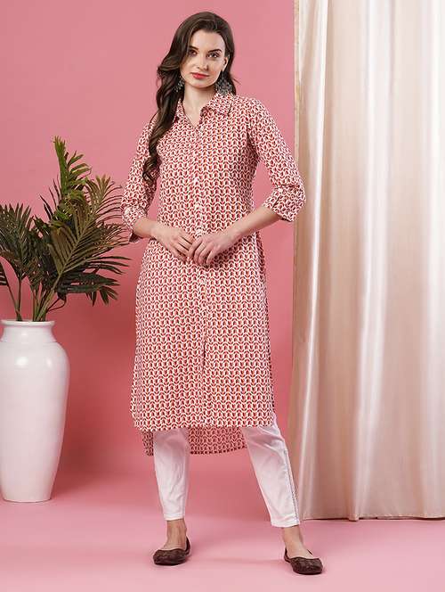 women's front slit kurta - 19779245 - Standard Image - 0