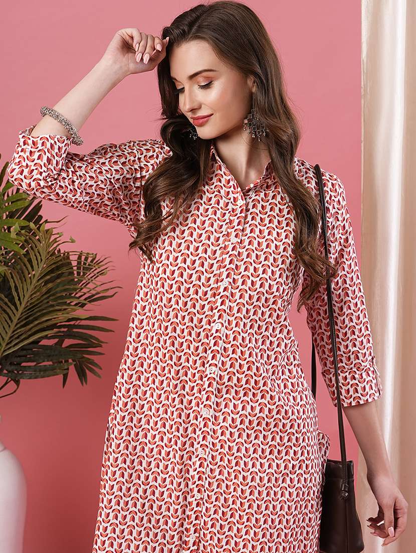 women's front slit kurta - 19779245 - Standard Image - 3