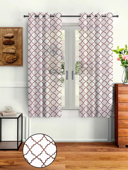 pack of 2 printed window curtains - 19779432 - Standard Image - 0