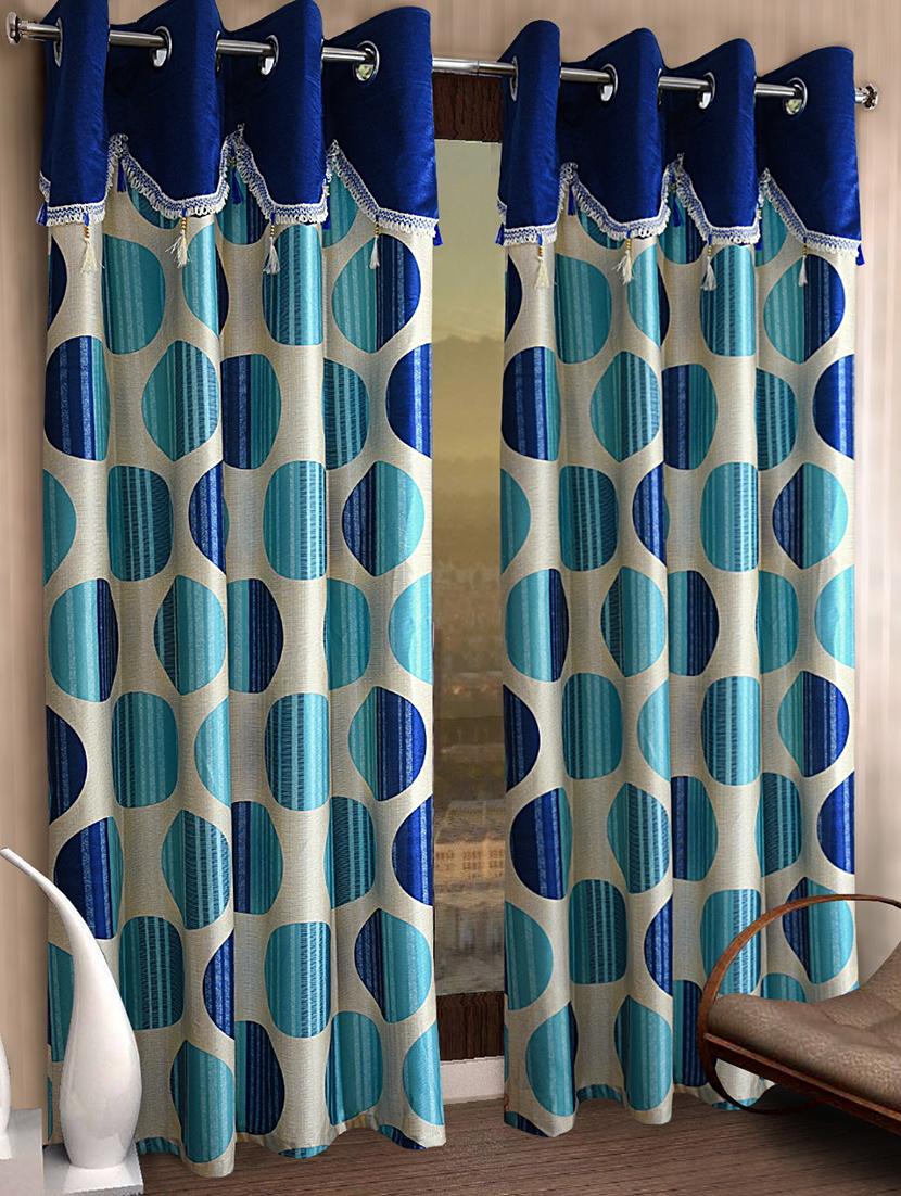cortina designer eyelet printed home curtains - 19779628 - Zoom Image - 0