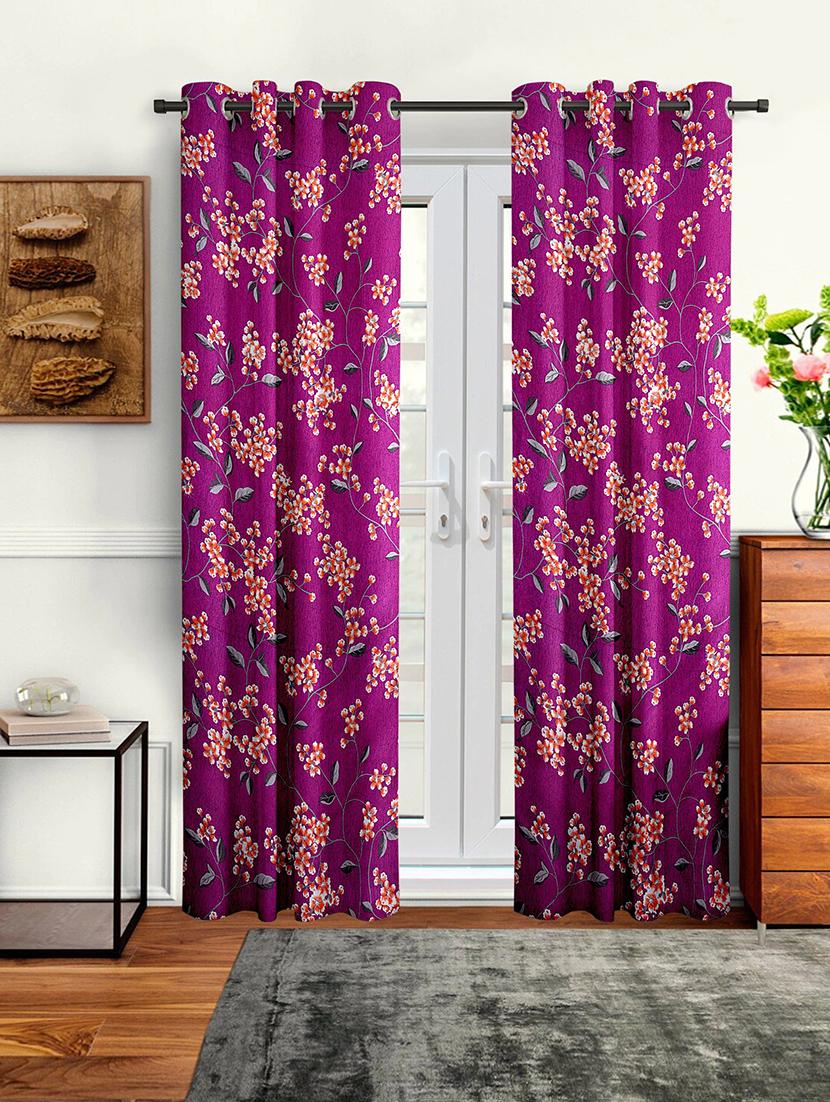 cortina designer eyelet printed home curtains - 19779719 -  Zoom Image - 0