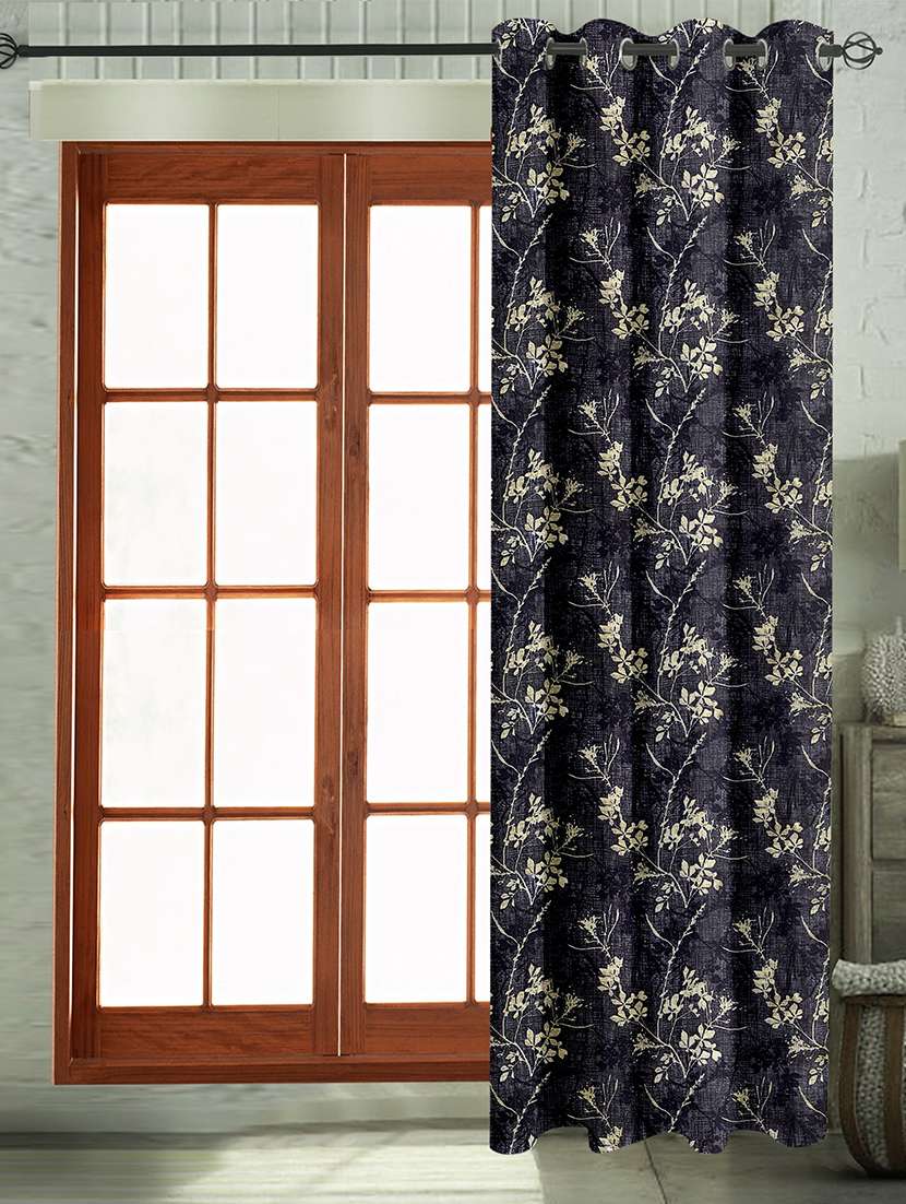 cortina designer eyelet printed home curtains