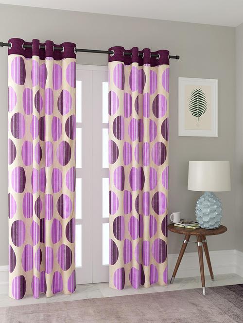 cortina designer eyelet printed home curtains - 19780203 - Standard Image - 0
